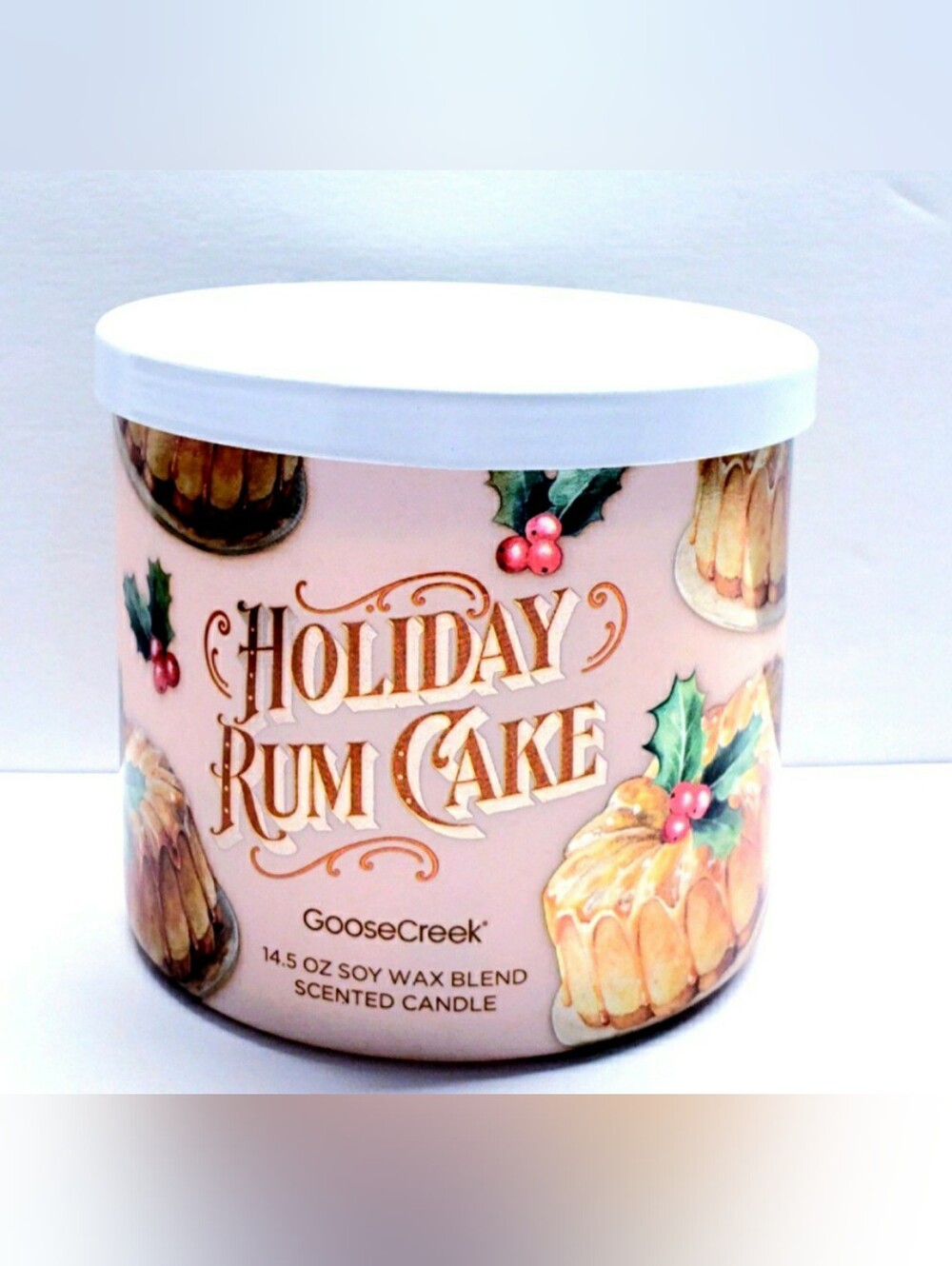 Goose Creek HOLIDAY RUM CAKE Large 3-Wick Scented Candle, 14.5 oz
